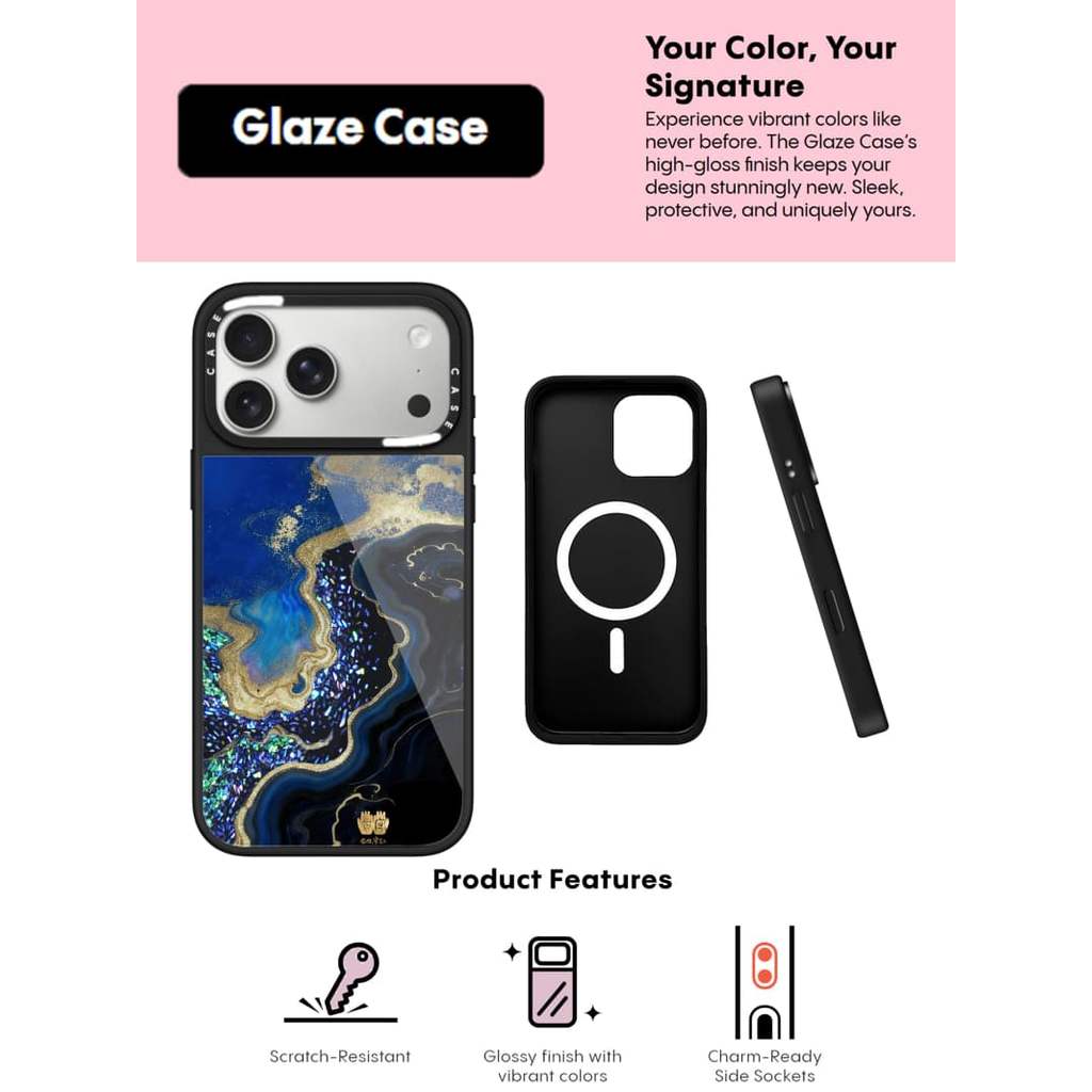 CASECASE X Smooth Sailing Case Chống Trầy Xước Từ Hút Kính Dành Cho IPhone 17 Air 16 15 14 Pro Max Plus Ốp Lưng Cứng Có Hộp Khắc Logo