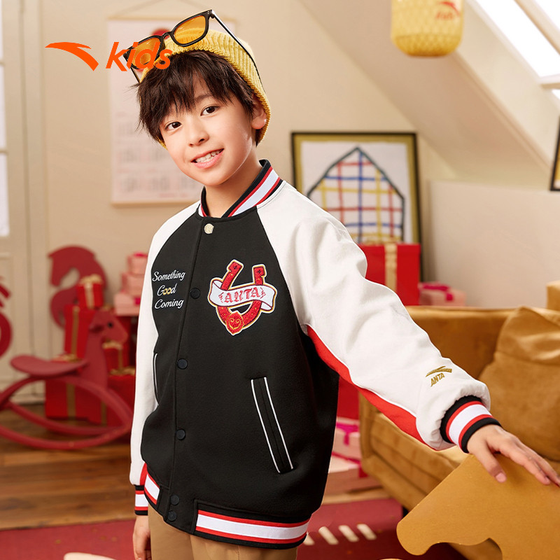 ANTA Kids Áo Khoác Boomber Thời Trang Bé Trai 3526A8723B