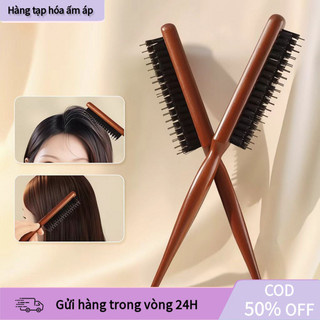 【COD】Bàn chải massage da đầu bằng gỗ - giúp gỡ rối tóc, tạo độ phồng nhẹ và mang lại vẻ bóng mượt tự nhiên cho tóc.