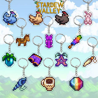 Móc khóa hóa trang stardew Valley junimos stardrop trò chơi móc khóa Mặt dây chuyền điểm ảnh Ac