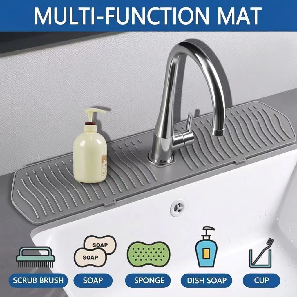 【COD】Thảm lót silicon cho bồn rửa chén, vừa chống trượt vừa thoát nước tốt, bảo vệ bàn bếp và khu vực rửa luôn khô ráo.