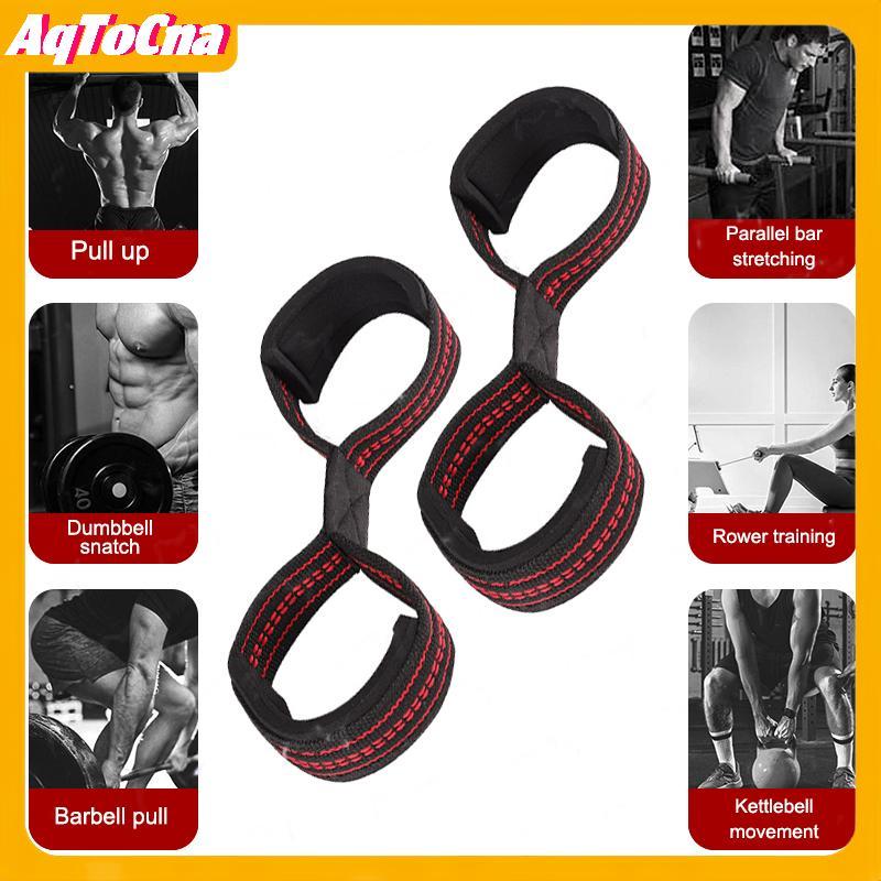 Dây đeo cổ tay hình 8 hỗ trợ tập gym và powerlifting