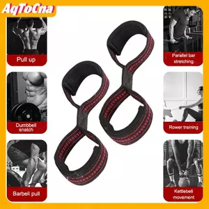 Dây đeo cổ tay hình 8 hỗ trợ tập gym và powerlifting