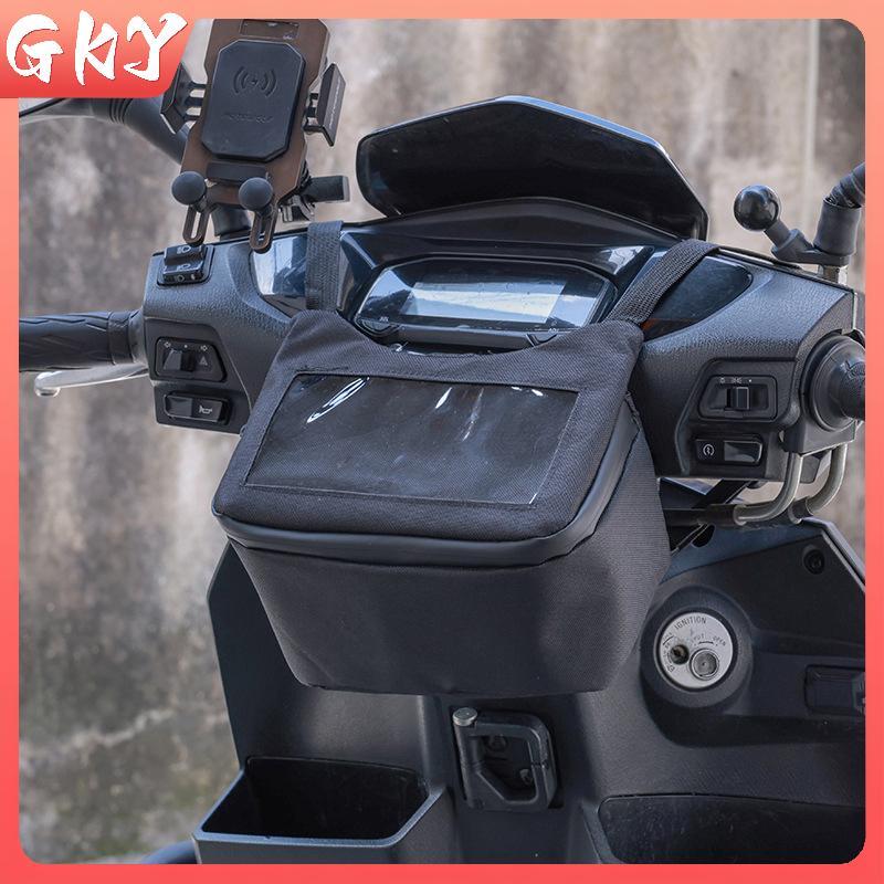 GKY Trước Túi Xe Máy Màn Hình Cảm Ứng Chống Thấm Nước Đi Xe Đạp Điều Hướng Lưu Trữ Tay Cầm Túi Thắt Lưng Tay Cầm Túi Di Động Cho Vespa Đi Bộ Đường Dài Đi Xe Đạp Du Lịch GKY