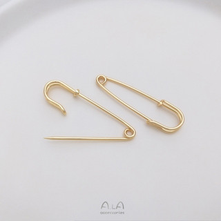 Mặt Dây Chuyền Trâm Khóa Đồng Mạ Vàng 14K - Phối Đồ Thời Thượng