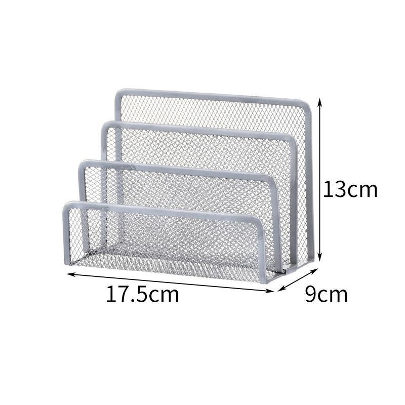 GOAY Giấy Khay Sổ Tay Đứng Ra Bàn 3 Lớp Kim Loại Sắt Lưới Giá Đỡ Cho Tạp Chí Tập Tin Sách Ra Tổ Chức Văn Phòng VN
