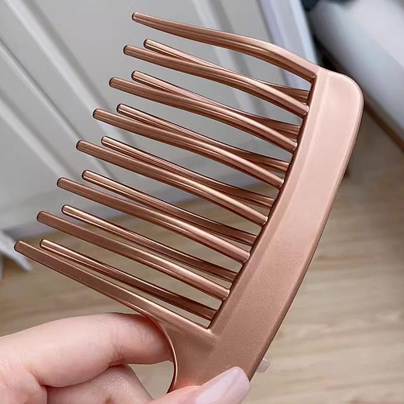 MOIKA Đôi Hàng Răng Lớn Răng Rộng Nữ Đặc Biệt Perm Xoăn Nhựa Lớn Lông Tơ Dài Tạo Kiểu Tóc Salon VN