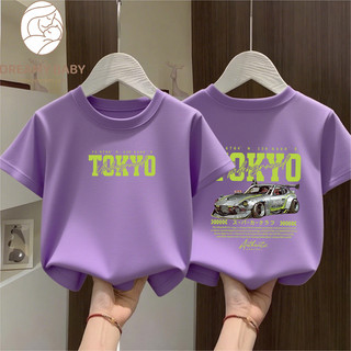 COD✅ (Hồ Chí Minh)DREAMY BABY Áo thun bé trai bé gái Tết 2026 NEW , áo in nhân Xe hơi Mát mẻ, cho bé trẻ em#1
