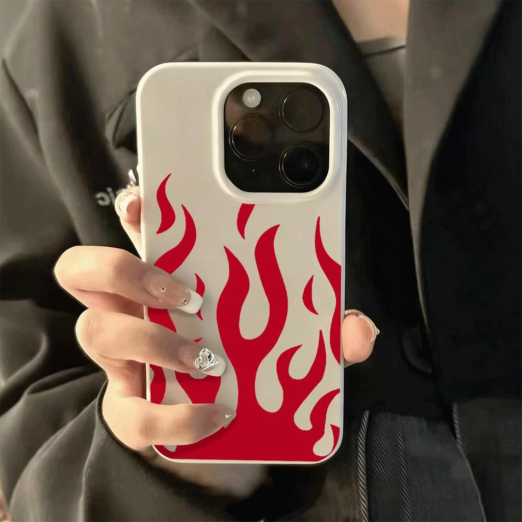 Flame Red Tide cho iPhone 17promax trường hợp iPhone 16plus mới 15 thạch trường hợp 1312 sáng tạo