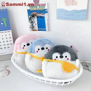 ZK Chim Cánh Cụt Ví Mini Hoạt Hình Mềm Mại Bền Sang Trọng Phụ Kiện VN