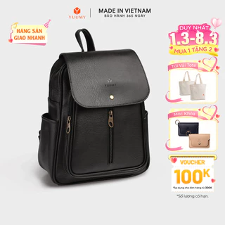 Balo Yuumy (Thời trang nữ basic đựng vừa A4 - Balo da YBA5)