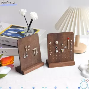 Giá đỡ bông tai DAYBREAK, có đế bông tai gỗ 72 lỗ đế, Màn hình trang sức sáng tạo Giá trưng bày đồ trang sức để bàn