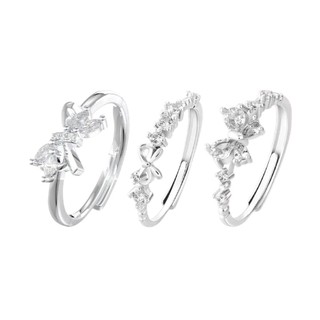 Nhẫn Zircon Sang Trọng Với Ánh Sáng Hấp Dẫn, Phù Hợp Cho Bạn Gái