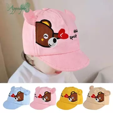 APPEAPE Mũ Bóng Chày Cho Bé, Mũ Có Thể Điều Chỉnh Trẻ Em Bé Trai Bé Gái Mũ Chống Nắng, Mũ Đạt Đỉnh Có Tai Mũ Che Nắng Chống Nắng Vịt Lưỡi Mũ Xuân Hè