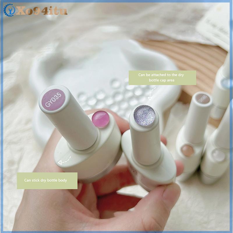 XOITU 40 Chiếc Thẻ Màu Thủy Tinh Đầu Trong Suốt Vòng Hiển Thị Gel Ba Lan Thiết Kế Móng Tay Bảng Màu Đầu Thẻ Phong Cách Hàn Quốc Dụng Cụ Làm Móng Tay VN