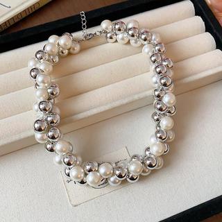 Vòng cổ ngọc trai nhân tạo nhiều lớp màu xanh, thiết kế độc đáo, tinh tế - Phụ kiện thời trang dành cho nữ
