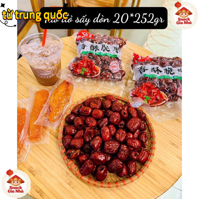 1gói táo sấy giòn không hạt hút chân không 252 gam