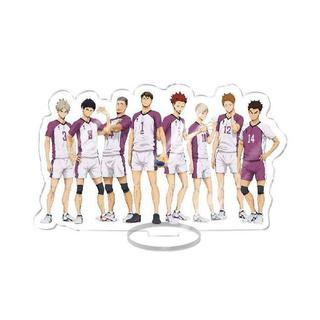 Anime Haikyuu!! New Acrylic Stand Figure Model Table Plate Volleyball Boys Action Figures Ornaments Anime Activities