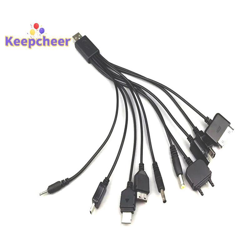 [Keepcheer] Cáp USB sạc đa chức năng 10 trong 1 cho cáp dữ liệu Motorola Samsung LG Mới
