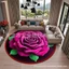 Sáng Tạo Thảm Đơn Giản 3d Ba Chiều Hoa Sàn Thảm Pha Lê Nhung Phòng Khách Fine Giả Cashmere Chống Trơn Trượt Chân Thảm Full U