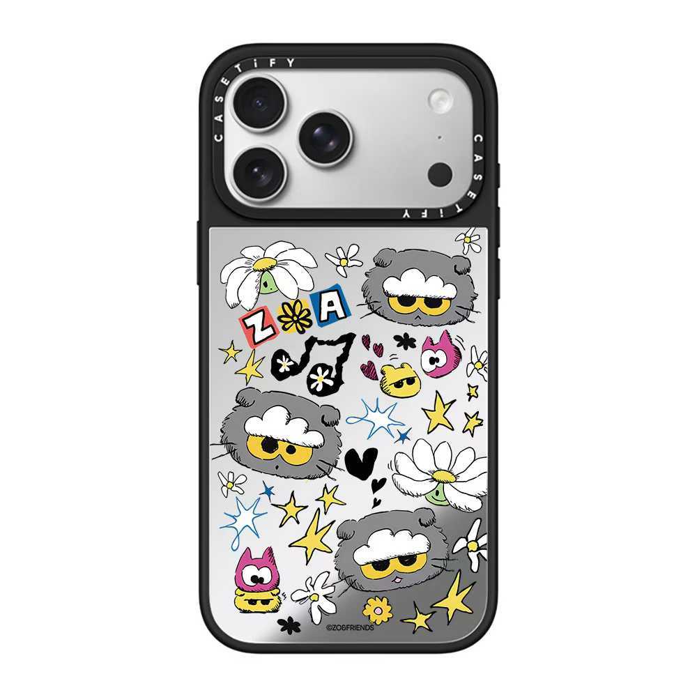 Ốp lưng iPhone hình mèo gương từ tính thích hợp cho iPhone 17 Pro Max 17 16 15 14 13 12 có chức năng đính kèm từ tính