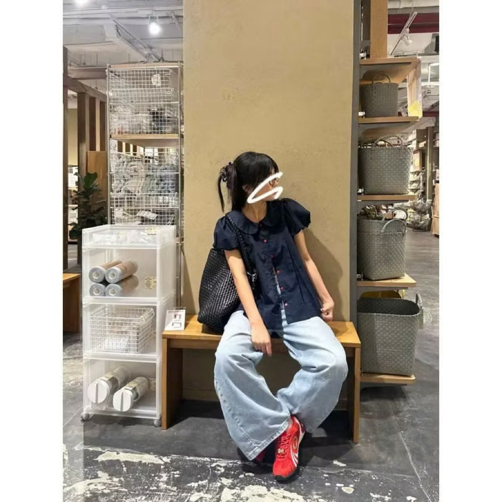 Áo sơ mi bèo quốc dân cổ sen tay bồng dáng babydoll siêu xinh SMZ933