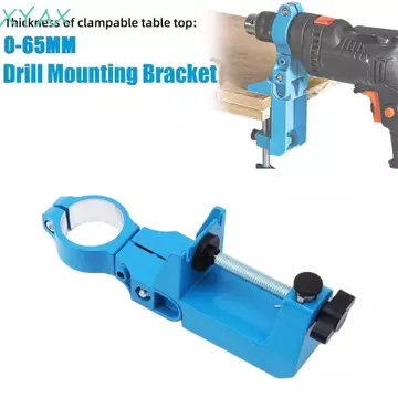 Giá đỡ cố định máy khoan điện XYAX, Kẹp khoan xoay có thể điều chỉnh cho máy khoan điện, Giá đỡ máy khoan cầm tay Hợp kim nhôm Giá đỡ máy khoan chính xác đa năng Dụng cụ mài cầm tay