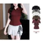 Áo Thun Nữ Cộc Tay Cổ Đức Khuy Cúc Ôm Body , Polo Cộc tay Cotton Mịn Thoáng Mát A2149