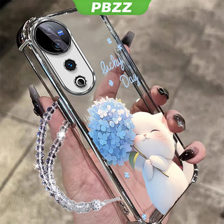 Ốp Lưng Cho VIVO V50 LITE V40 PRO 5G 2024 VIVO V40 V50 5G Vỏ Điện Thoại Vỏ Mềm Silicon Chống Sốc Thiết Kế Mới Thẩm Mỹ Trong Suốt Hoạt Hình Vòng Tay Mèo Cho Bé Gái SJSLLSHM01