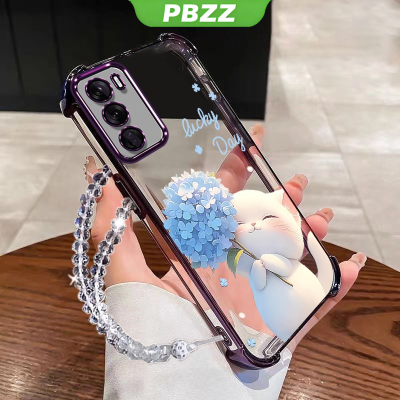 Ốp Lưng Cho oppo reno 12 pro 5g reno12 5g 2024 Vỏ Điện Thoại Vỏ Mềm Silicon Chống Sốc Thiết Kế Mới Thẩm Mỹ Trong Suốt Hoạt Hình Vòng Tay Mèo Cho Bé Gái SJSLLSHM01