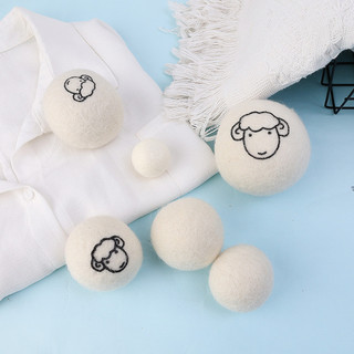 Bộ 6 bóng len sấy khô 7cm thiết kế dễ thương Bóng len sấy khô quần áo，Bóng giặt mềm，Bộ 6 quả，Chống tĩnh điện