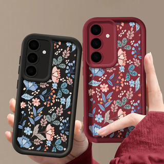 Full Màn Hình Hoa Nhỏ Lá Xanh Thực Vật Điện Thoại Di Động Dành Cho Samsung Galaxy A15 A12 A05s A14 A16 A17 A07 A56 A26 A36 A06 A03 A04 A50s A13 A03s A52 A53 A54 A05 Ốp Điện Thoại Dễ Thương