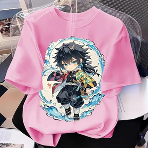 Demon Slayer Hoạt Hình Anime Trẻ Em Áo Sơ Mi In Đồ Họa Trường Học Thông Thường Đồ Chơi Ngoài Trời
