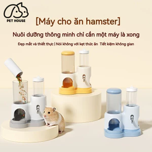 Bình ăn Uống Kết Hợp 2 Trong 1 Cho Chuột Hamster, Dung Tích Lớn Chống Tràn, Bình Tự động Cho Thú Cưng