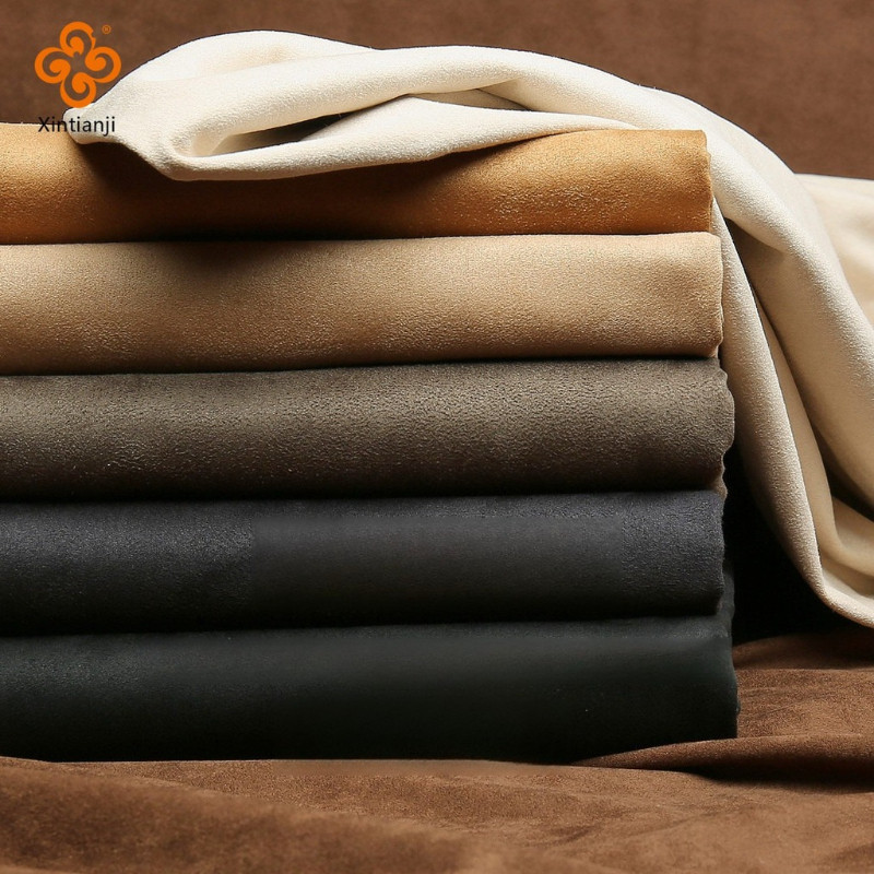 Dày Hai Mặt Da Lộn Vải Chải Handmade DIY Mùa Đông Áo Thiết Kế Quần Áo Co Giãn Da Hươu Vải Lông Cừu 50x160cm