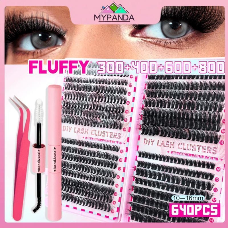 MYPANDA Lash Bond And Seal Mi Cụm Lông Mi Cố Định Hai Đầu Lâu Dài Keo Tẩy Lông Mi Nhíp Bộ Dụng Cụ Cọ Uốn Mi.