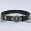 XGB Đen Punk Rock Thắt Lưng Unisex Thiết Kế 3 Chiều Rộng 8cm Trang Trí Eo Hoàn Hảo Cho Mặc Hàng Ngày Và Tiệc