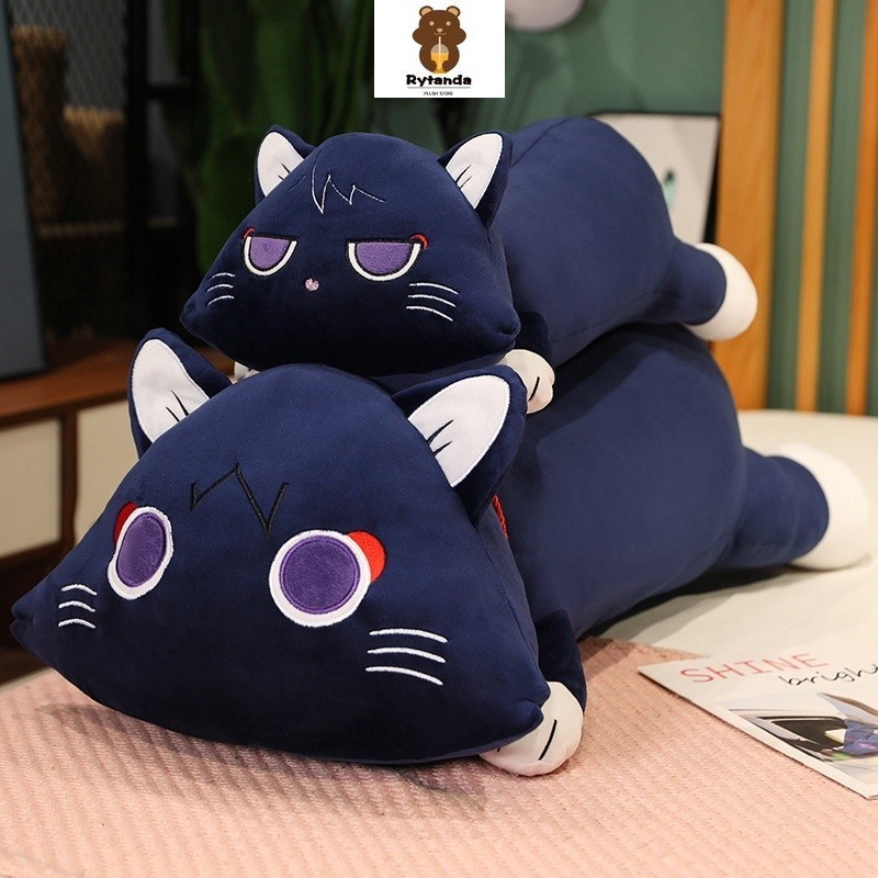 Rytanda Dễ Thương Dài Sang Trọng Gối Genshin Tác Động Lang Thang Sang Trọng Đồ Chơi Scaramouche Plushie Búp Bê Trang Trí Gối Đệm Mềm Nhồi Bông Anime Hình Trao Đổi Giáng Sinh Quà Tặng Sinh Nhật Trang Trí