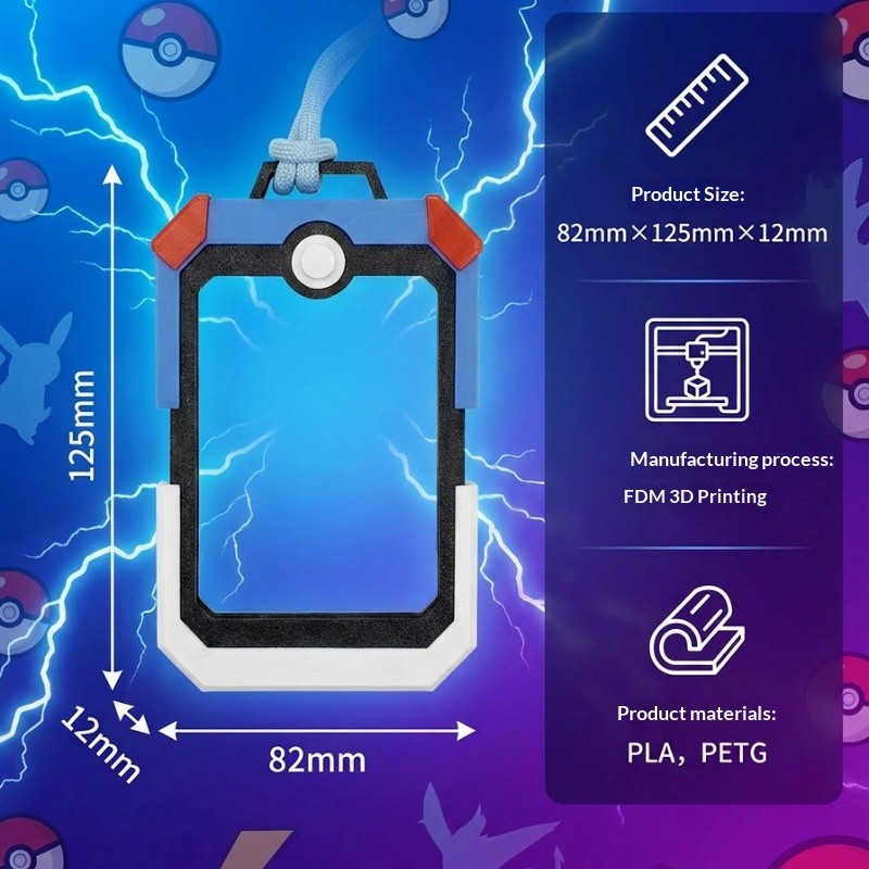 Bộ thẻ Pokemon PTCG, Hộp lưu trữ phụ kiện treo thẻ Pokeball, Bộ thẻ hiển thị, Hộp lưu trữ thẻ Bộ sưu tập trò chơi Hộp lưu trữ thẻ
