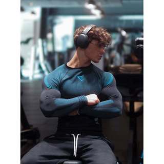 Gymshark Áo thun nam thoáng khí co giãn, phù hợp vận động thể thao