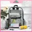 MYPANDA Bapa Trong Suốt Nhỏ Đơn Giản Túi Dây Kéo Mùa Hè Phù Hợp Với Thời Trang Trong Suốt Túi Xách PVC Ví Túi Điện Thoại.