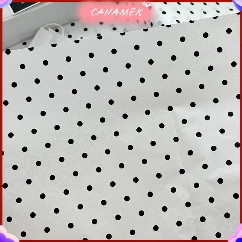 CANAMEK Giấy Sydney Polka Dot, giấy đính cườm tay, giấy gói hoa, bó hoa, quà tặng bánh nướng CSF