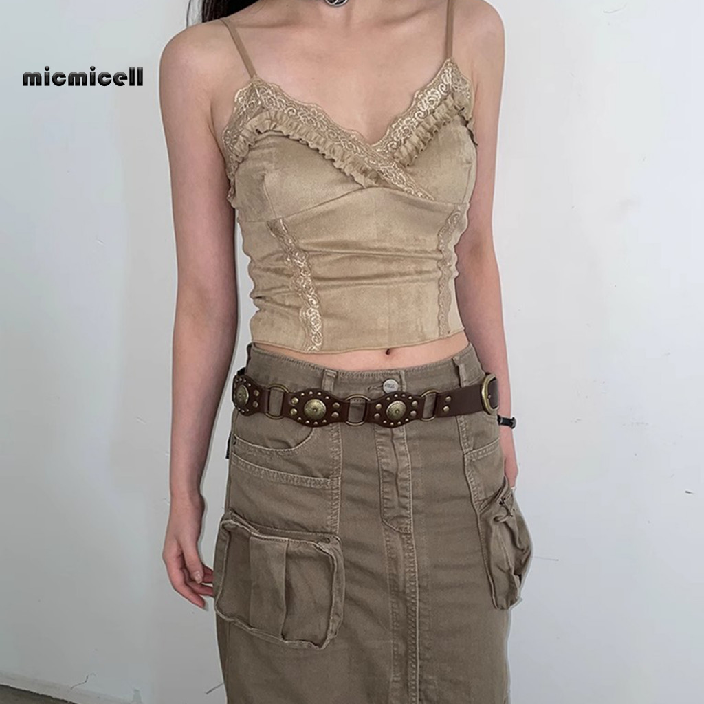Thắt lưng cao bồi retro nữ màu nâu giả da rộng, dễ dàng điều chỉnh kích thước, phù hợp với váy denim và nhiều trang phục khác.