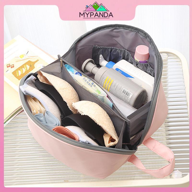 MYPANDA Túi đa năng du lịch sắp xếp đồ lót, áo ngực, mỹ phẩm, có ngăn chia