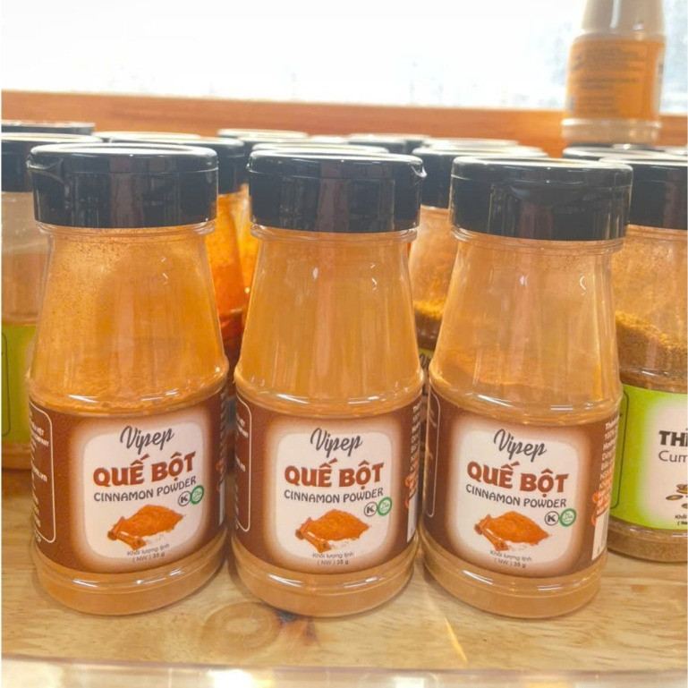 Bột Quế Vipep Cinnamon Powder 35g,  Quế Nguyên Chất Thơm Nồng Gia Vị Nấu Ăn & Chăm Sóc Sức Khỏe