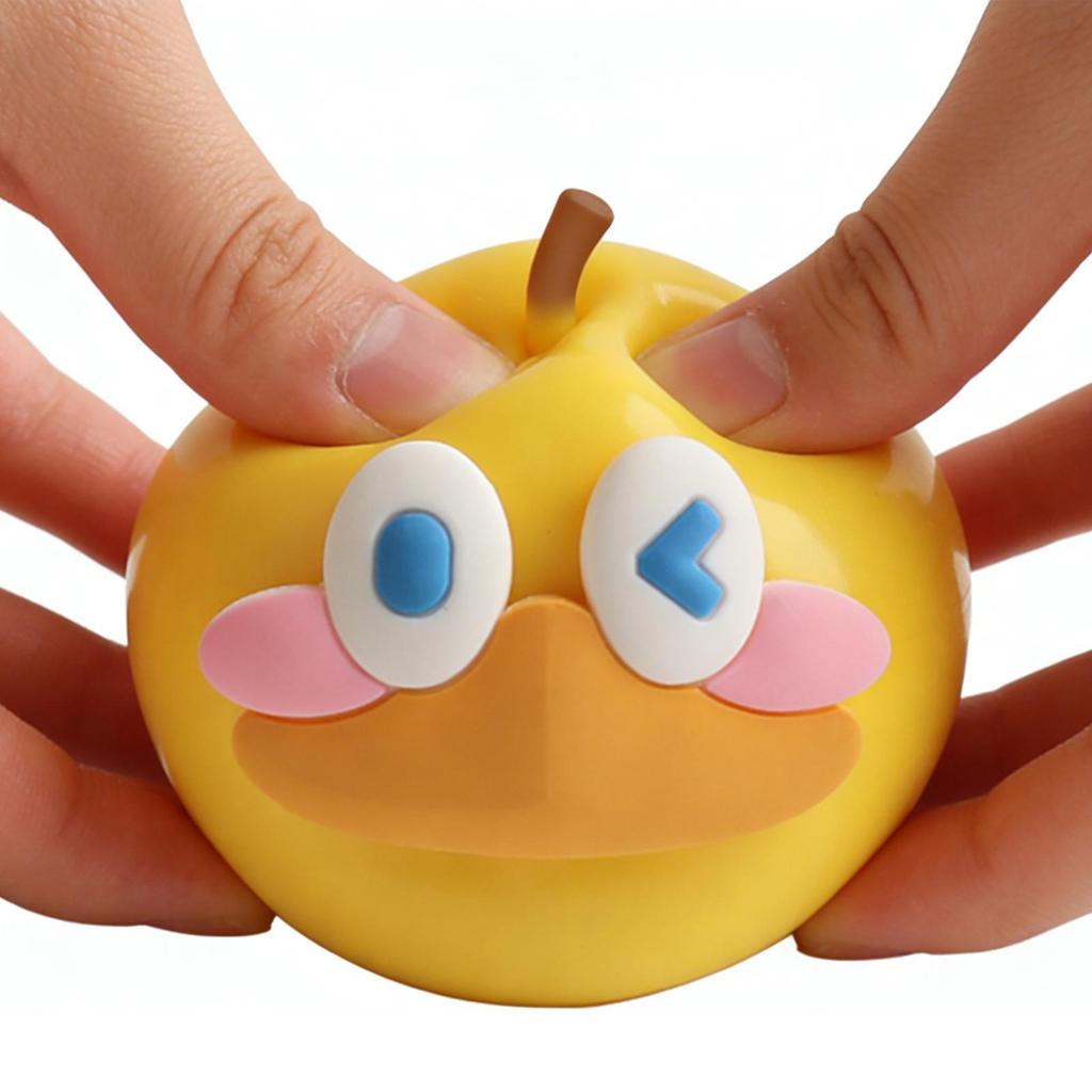 Vịt Vàng Hình Quả Táo Mềm Giảm Căng Thẳng Squishy Đồ Chơi Apple Squishy Căng Thẳng Bóng Fidget Đồ Chơi Cho Trẻ Em saixit2vn