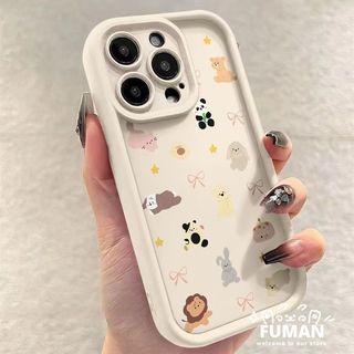 Ốp Điện Thoại Màu Trơn Hình Động Vật Hoạt Hình Cho Samsung Galaxy M56 M55 M54 M51 M40S M36 M35 M34 M32 M20S M16 M15 M13 M12 M10S M06 M04 M02 M01S Vỏ Đơn Giản Hoạt Hình Chống Rơi Bìa Mềm