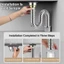 Yoo Độ bền 60cm Đầu đồng thoát nước một khe cho phòng tắm và nhà bếp
