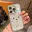 Mifft thỏ áp dụng cho 16 vỏ điện thoại iPhone17 kim cương lấp lánh sao vỏ 14/13/11Pro