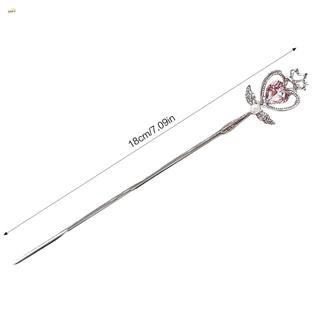 Kẹp Tóc Nhẹ Cho Bé Gái Với Thiết Kế Cây Đũa Phép, Trái Tim Và Vương Miện